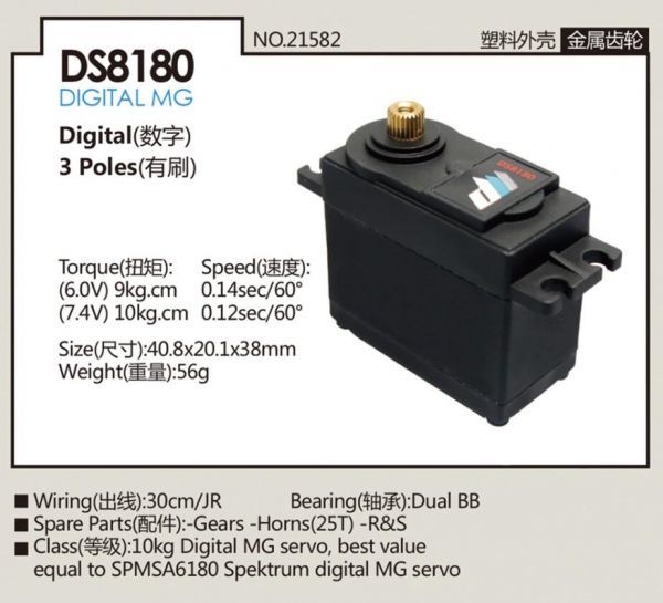 DUALSKY デュアルスカイ デジタルサーボ DS8180（NO.21582 | すべて