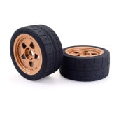 ZD Racing 　EX-07　Wheel & Tire Set　タイヤセット【2本】　品番＃8585