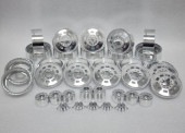 ͽ��H-TECH�� Traxxas �ϥ����ѡڼҳ��ʡۥ���ߥۥ����롡1���åȡ�TRX6 Houler Aluminum Metal Beadlock Dual Wheel 10PCS (HTW2.2-H11D)