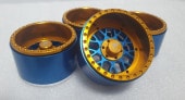 ͽ��H-TECH����RC 1/10 2.2inch Mesh Type Minus Offset Aluminum Metal Beadlock Wheel Custom Made (HTW2.2-C0307)���ġ�����