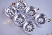 ��ͽ��ۡ�H-TECH 	RC 6PCS 2.2inch Mesh Type Minus Offset Aluminum Metal Bead Lock 