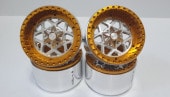 ڼоʡۡڿʡH-TECHRC 1/10 2.2inch Aluminum Metal Beadlock Wheel Custom Made (HTW2.2-C090)ڥС/2.2ߥۥ