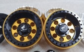 ڼоʡۡڿʡH-TECHRC 1/10 1.9inch Aluminum Metal Beadlock Wheel Custom Made (HTW1.9-C001)ڹ/2.2ߥۥ