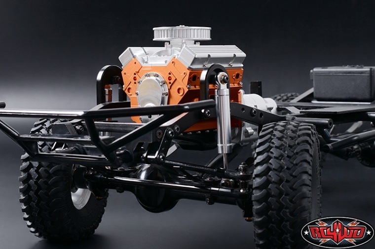 取寄対象品】RC4WD 1/10 V8スケールエンジン アルミCNC製 RC4WD