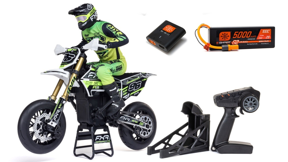 Losi1/4スケール モデル名: Promoto RC Amazon | Losi RC Motorcycle Promoto-MX 1/4 オートバイ すぐに使える