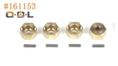 ڼоʡۡhpi-racingۡڥԡ#161153 - 7mm Hex Hub Set (Brass/4pcs)֡#161153