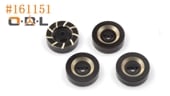 ڼоʡۡhpi-racingۡڥԡ#161151 - 7mm Hex Hub Weight Set (Brass/4pcs)֡#161151