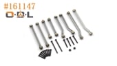 ڼоʡۡhpi-racingۡڥԡ#161147 - Aluminum Suspension Link Set (Gunmetal)֡#161147