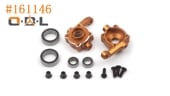 ڼоʡۡhpi-racingۡڥԡ#161146 - Aluminum Steering Spindle Set (Orange)֡#161146