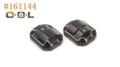 ڼоʡۡhpi-racingۡڥԡ#161144 - Brass Diff Cover (Black/2pcs)֡#161144