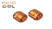 ڼоʡۡhpi-racingۡڥԡ#161143 - Aluminum Diff Cover (Orange/2pcs)֡#161143