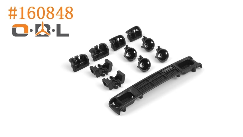 �ڼ���о��ʡۡ�hpi-racing�ۡڥ������ԡ�������#160848 - Toyota Hilux SR5 Grille and Light Set (Black)�����֡�#160848��