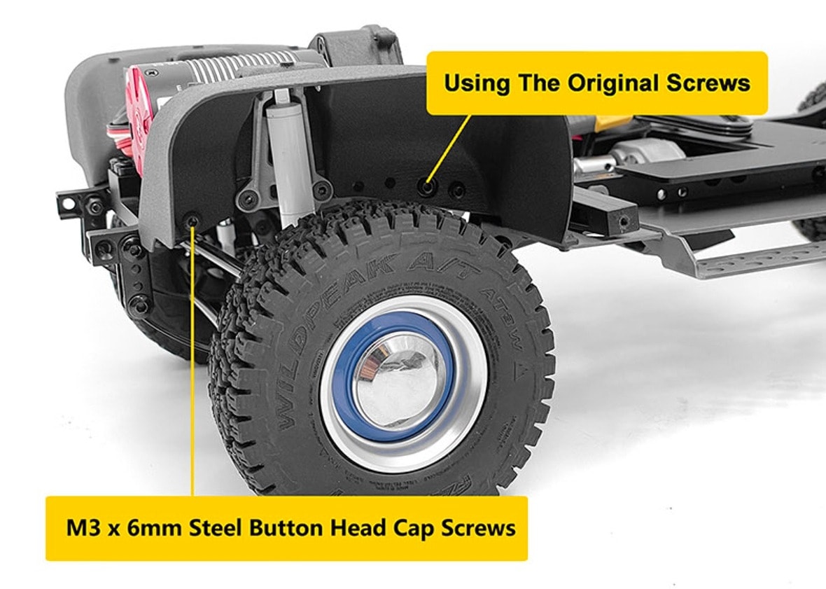 在庫即納】Front Inner Fender Set for RC4WD Chevrolet Blazer and