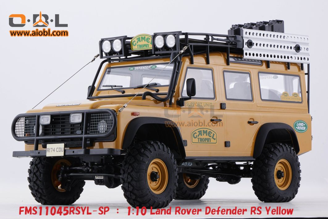 在庫即納】FMS11045RSYL-SP ： 1:10 Land Rover Defender RS Yellow