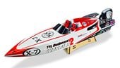 ڼоʡPreorder! New TFL 1148 Red Paint V-Shaped O Boat Powerboat P1 3660 KV2070 with 120A ESC Simulation Outboard Driver system Electric RC boat