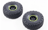 ڼоʡFMSHOBBY 1:7 Ford Bronco RTR EB Replacement Wheel & Tire Set (Red/Green, 2pcs)֡APSC72002