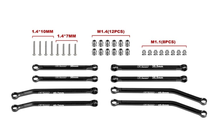 �ں߸�¨Ǽ��GPM����AXIAL��������롡1/30 Axial SCX30��Ford Bronco��Jeep Wrangler�ѡ�7075-T6 ALLOY FRONT & REAR LINK SET ������:SCX30/160-BK