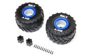 �ڼ���о��ʡۥۥ饤���󡦥ۥӡ� BKT 2.6" Monster Truck Tire, Med, Premount, Blue (2): LMT 2.0�������֡� LOS-1819