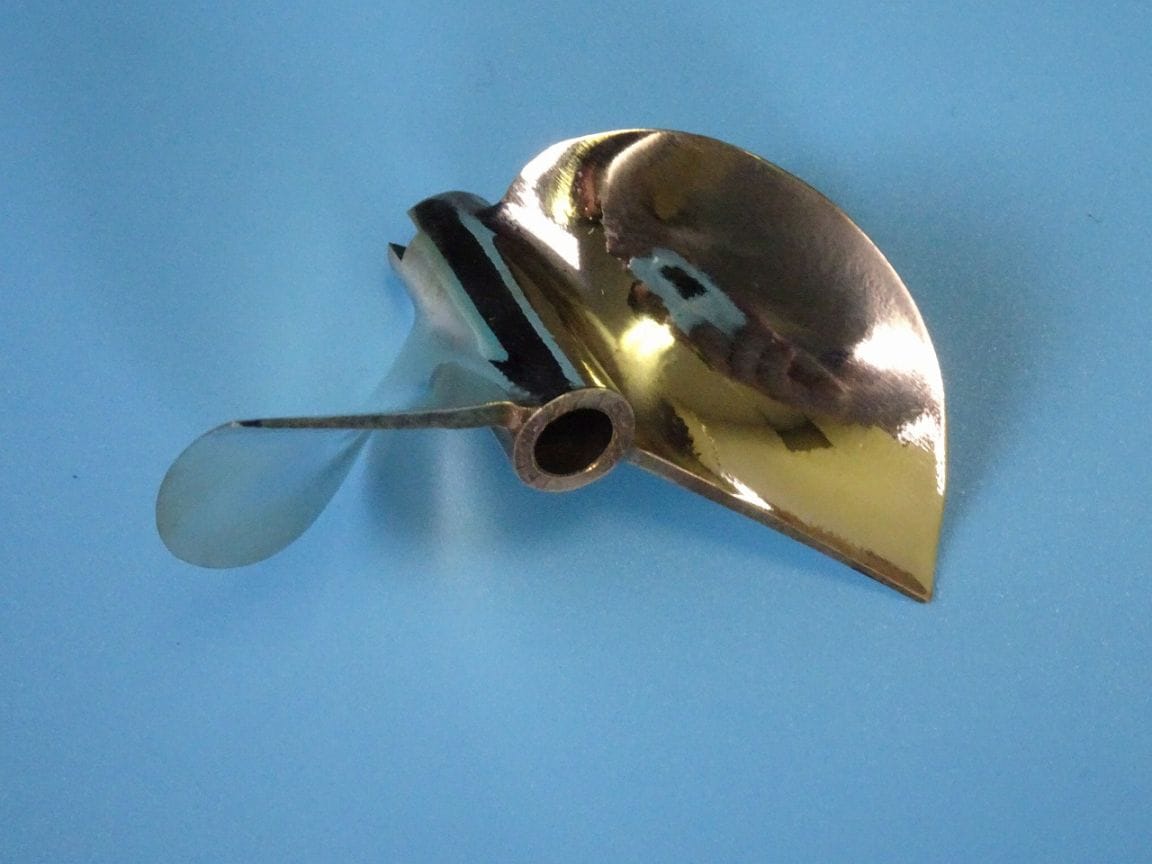P2716221】【P2716220】TFL製 銅製プロペラ 2枚刃プロペラ/D-A=6.35mm
