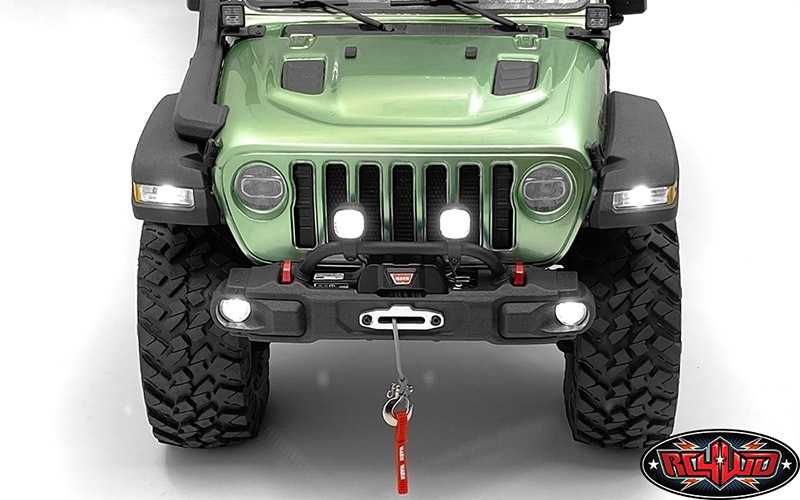 �ڼ���о��ʡۡ�CCHAND�ۥե���ȥХ�ѡ���LED�饤�ȡ���������������դ��ޤ����OEM Narrow Front Winch Bumper w/ Steering Guard for Axial 1/10 SCX10 III Jeep (Gladiator/Wrangle������VVV-C1104