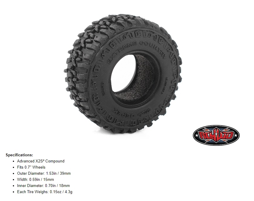 取寄対象品】 RC4WD Dick Cepek Extreme Country 0.7