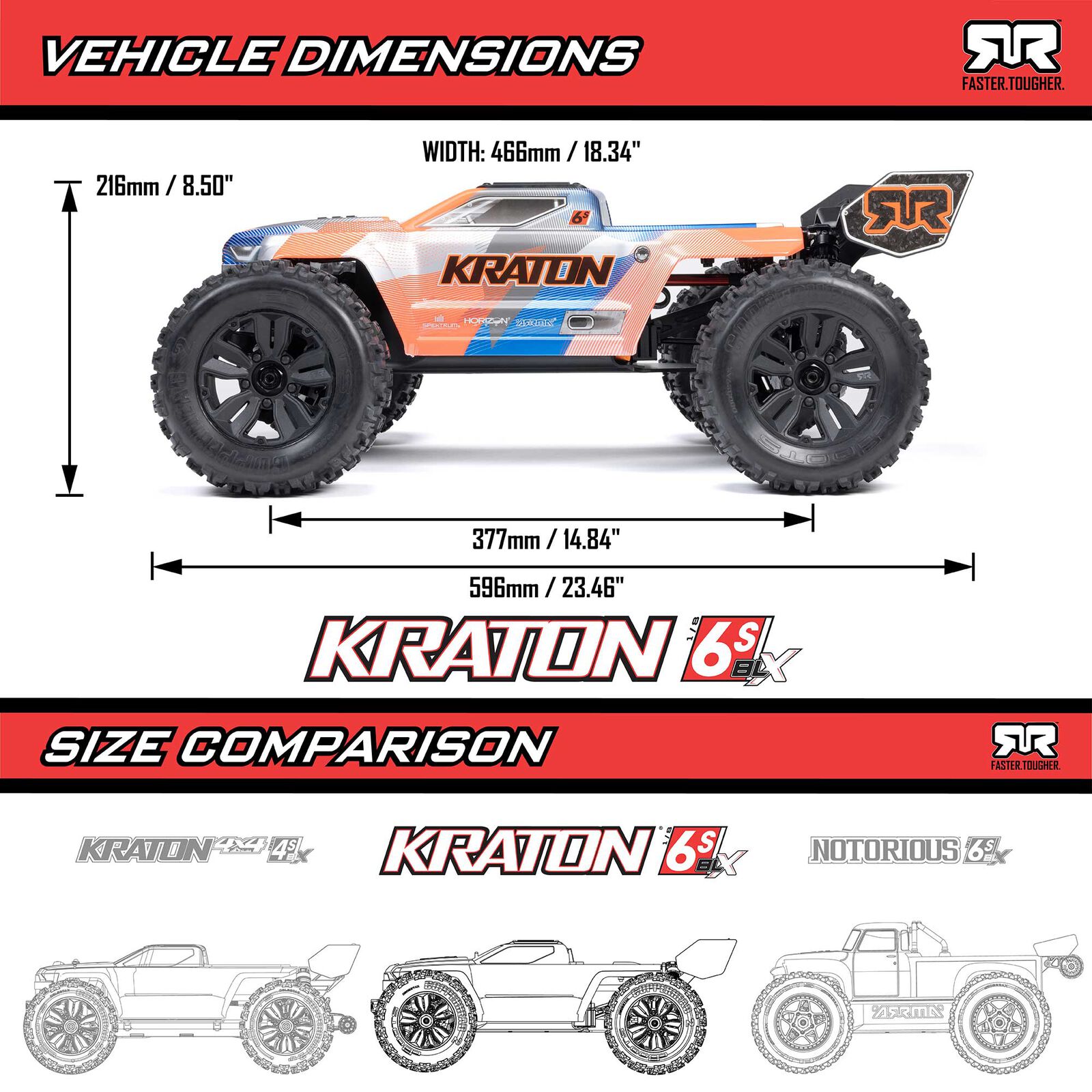 24/11/27��ARRMA���ʡ��ڼ���о��ʡۡڥץ��ܵ�Ŭǧ��Ѥߡ� 1/8 KRATON 6S V6 4X4 BLX Brushless Speed Monster Truck RTR, Blue/Pink�����֡�ARA8608V6T2��