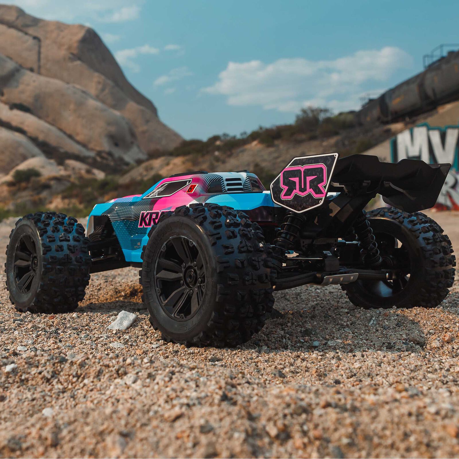 24/11/27��ARRMA���ʡ��ڼ���о��ʡۡڥץ��ܵ�Ŭǧ��Ѥߡ� 1/8 KRATON 6S V6 4X4 BLX Brushless Speed Monster Truck RTR, Blue/Pink�����֡�ARA8608V6T2��