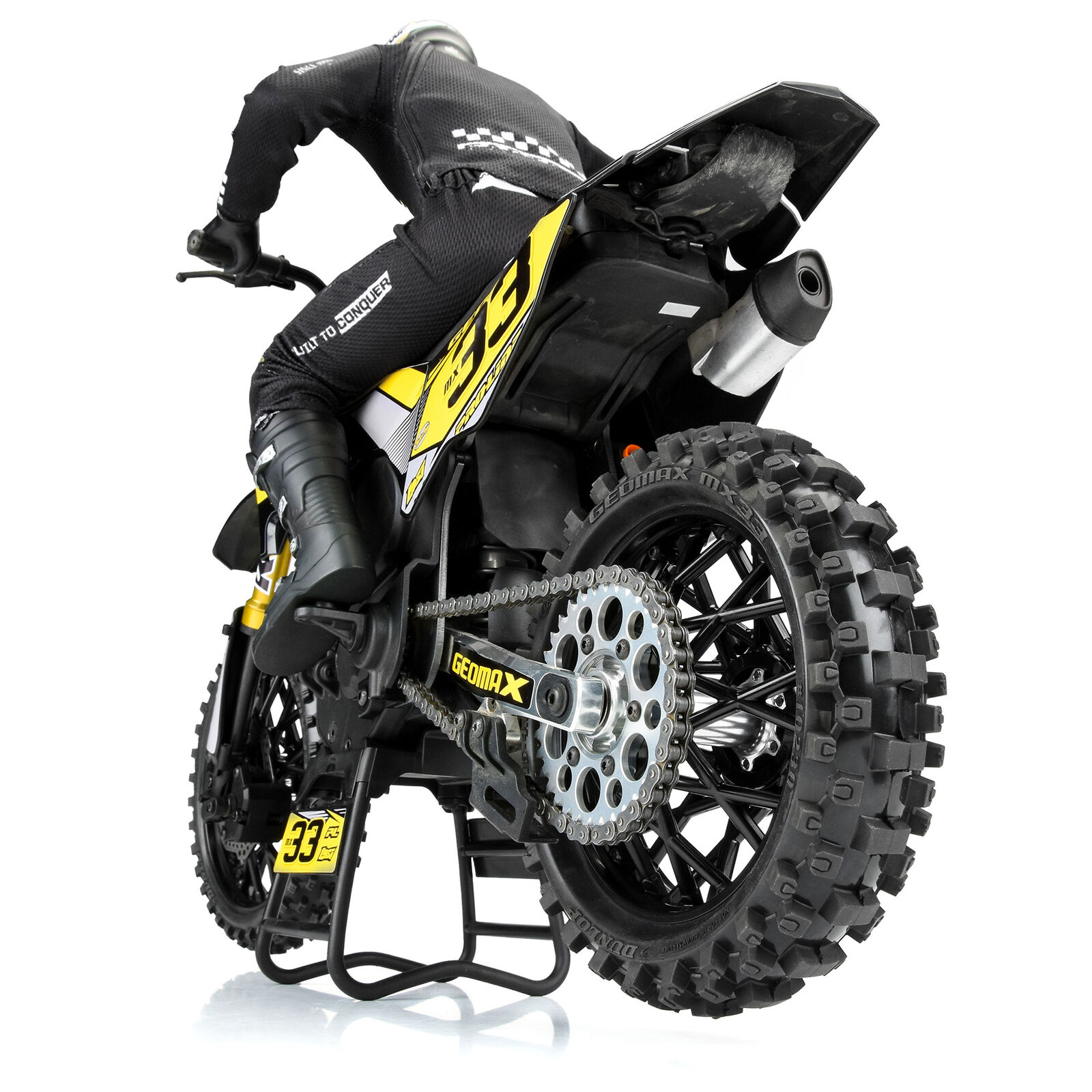 �߸�¨Ǽ  LOSI�������ʡ� LOSI-1/4 PROMOTO-MX�ѥꥢ������ڥ�����1�ܡ�1/4 Dunlop Geomax MX33 CR4 Rear Tire MTD Black: Promoto-MX������ PRO1023010