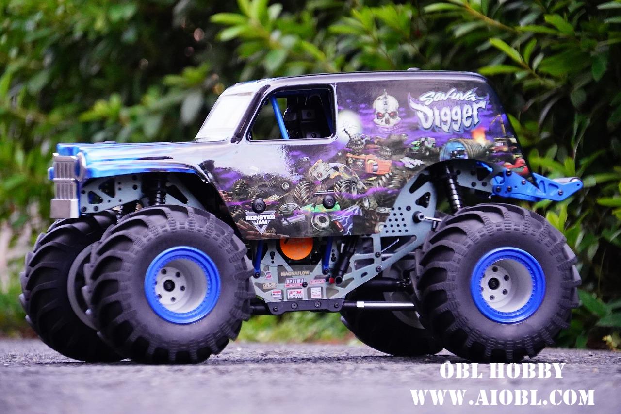 ڡ󡡡ں߸¨Ǽۥۥ饤ۥӡHorizon Hobby LMT 4WD Solid Axle Monster Truck RTR, Grave DiggerLosi - LOS04021T2ڥ֥롼ۡ