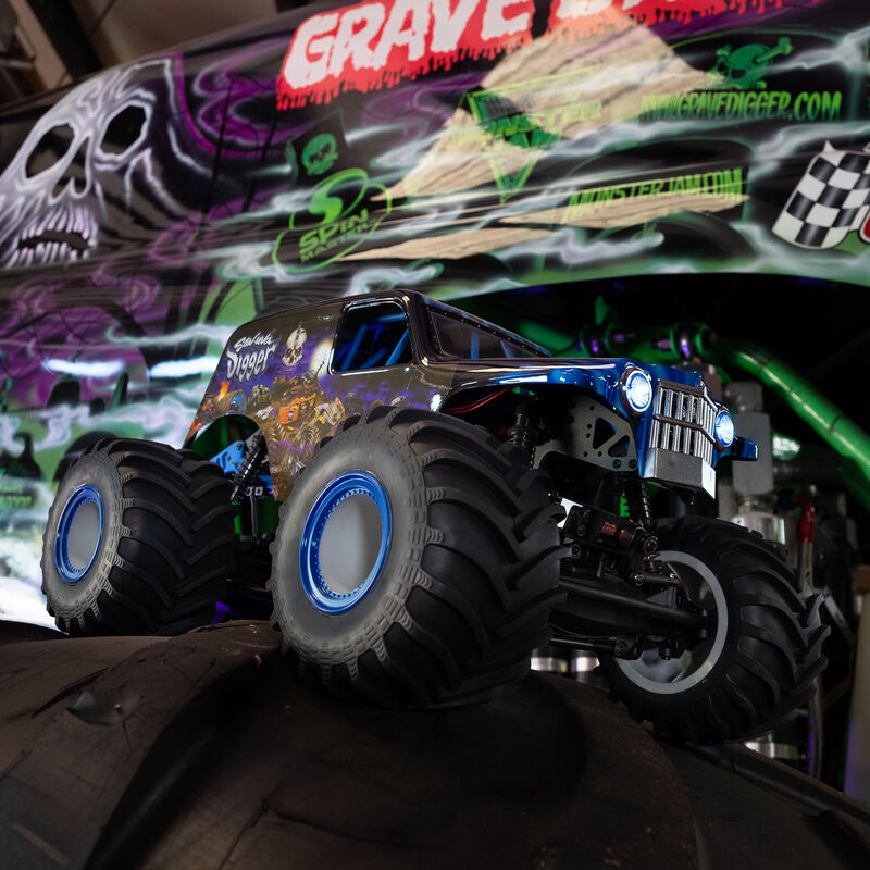 ڡ󡡡ں߸¨Ǽۥۥ饤ۥӡHorizon Hobby LMT 4WD Solid Axle Monster Truck RTR, Grave DiggerLosi - LOS04021T2ڥ֥롼ۡ