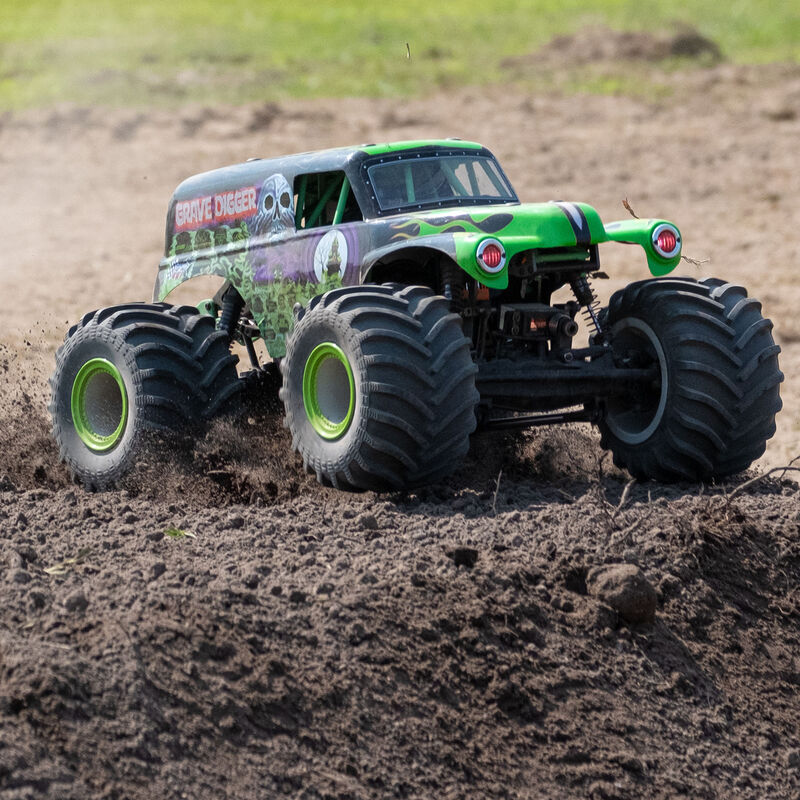 ڡ󡡡ں߸¨Ǽۡۥ饤ۥӡ LMT 4WD Solid Axle Monster Truck RTR, Grave DiggerLosi - LOS04021T1ڥ꡼ۡ