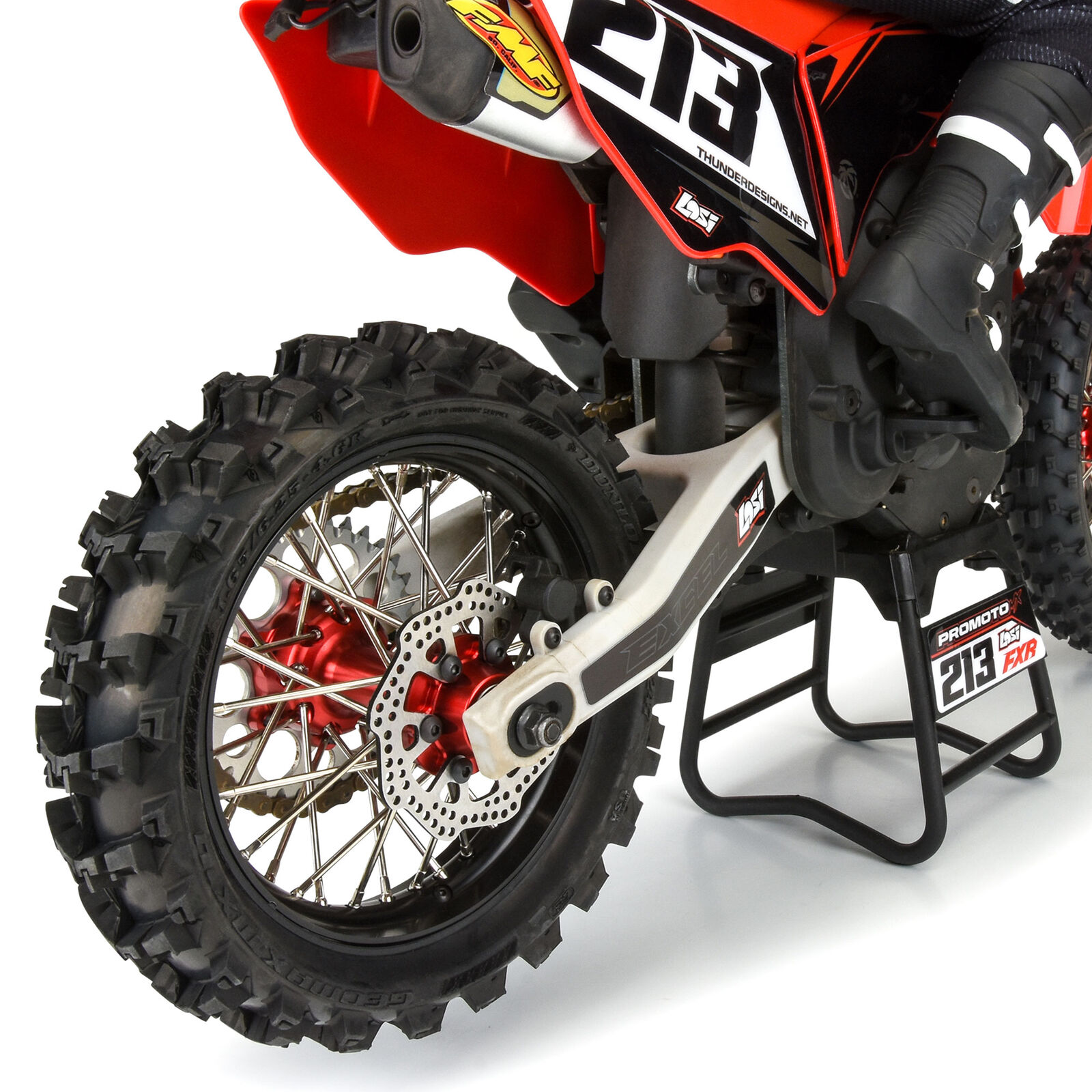 �߸�¨Ǽ  LOSI�������ʡ� LOSI-1/4 PROMOTO-MX�ѡ�1/4 Dunlop Geomax MX14 V2 CR4 Rear Tire MTD Sleeve: Pro-Spec Wheel ������ PRO1024711