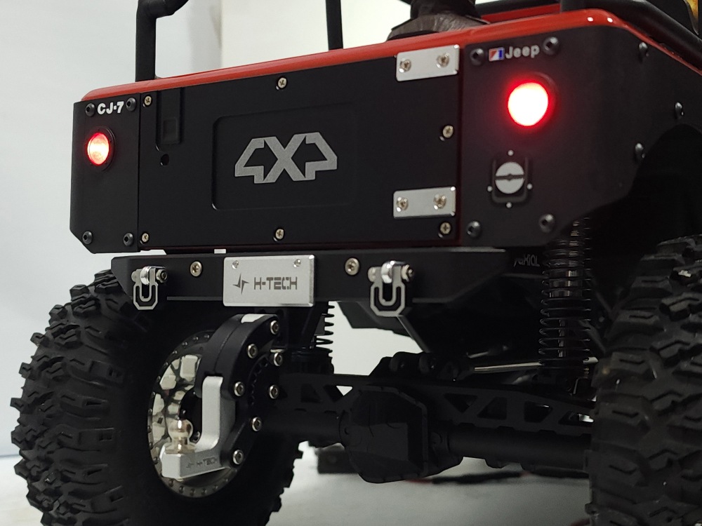 �ں߸˳�ǧ�ۡ�H-TECH������������롡SCX10����CJ-7�ѡ��ں߸�¨Ǽ�ۡ�����������᥿��ơ��륲���ȥץ졼�ȡ�Metal Tailgate Plate For Axial SCX10 III CJ-7 (HT-AX0002)