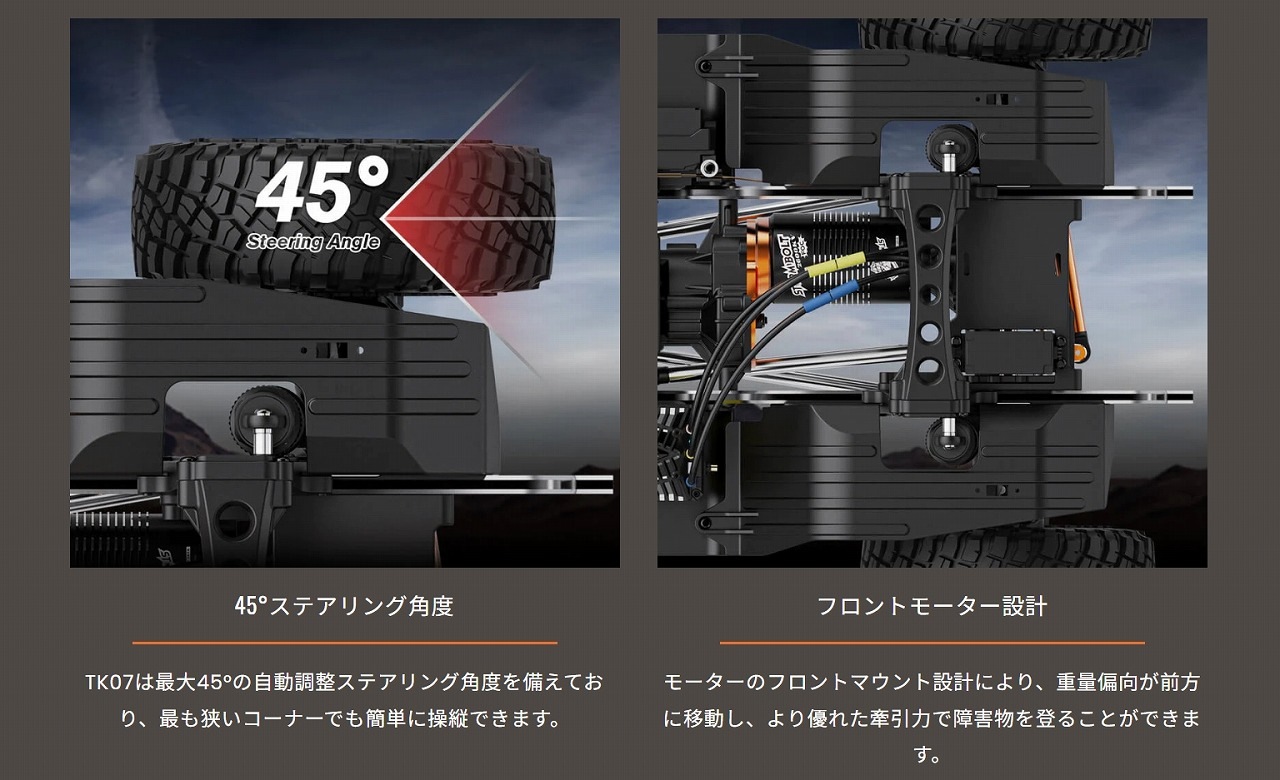 �ڼ���о��ʡ�Rlaarlo RC 1/7 Scale 4WD Brushless RC Crawler TK-07�ڥ֥饷�쥹�⡼�����С������ۡڵ�Ŭǧ��ץ��ܡ����֡�TK07G-BS