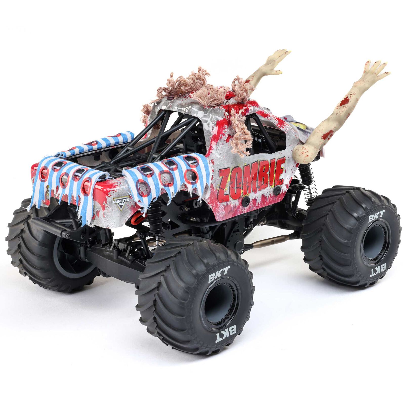 �ں߸�¨Ǽ�ۡ�Horizon Hobby �ۥ饤���󡦥ۥӡ� LOSI  1/18 Mini LMT Zombie 2S 4X4 RTR Brushed Monster Truck (Battery & Charger Included), Red��1/18 �ߥ� LMT ����� 2S 4X4 RTR �����֡�LOS01026T4��