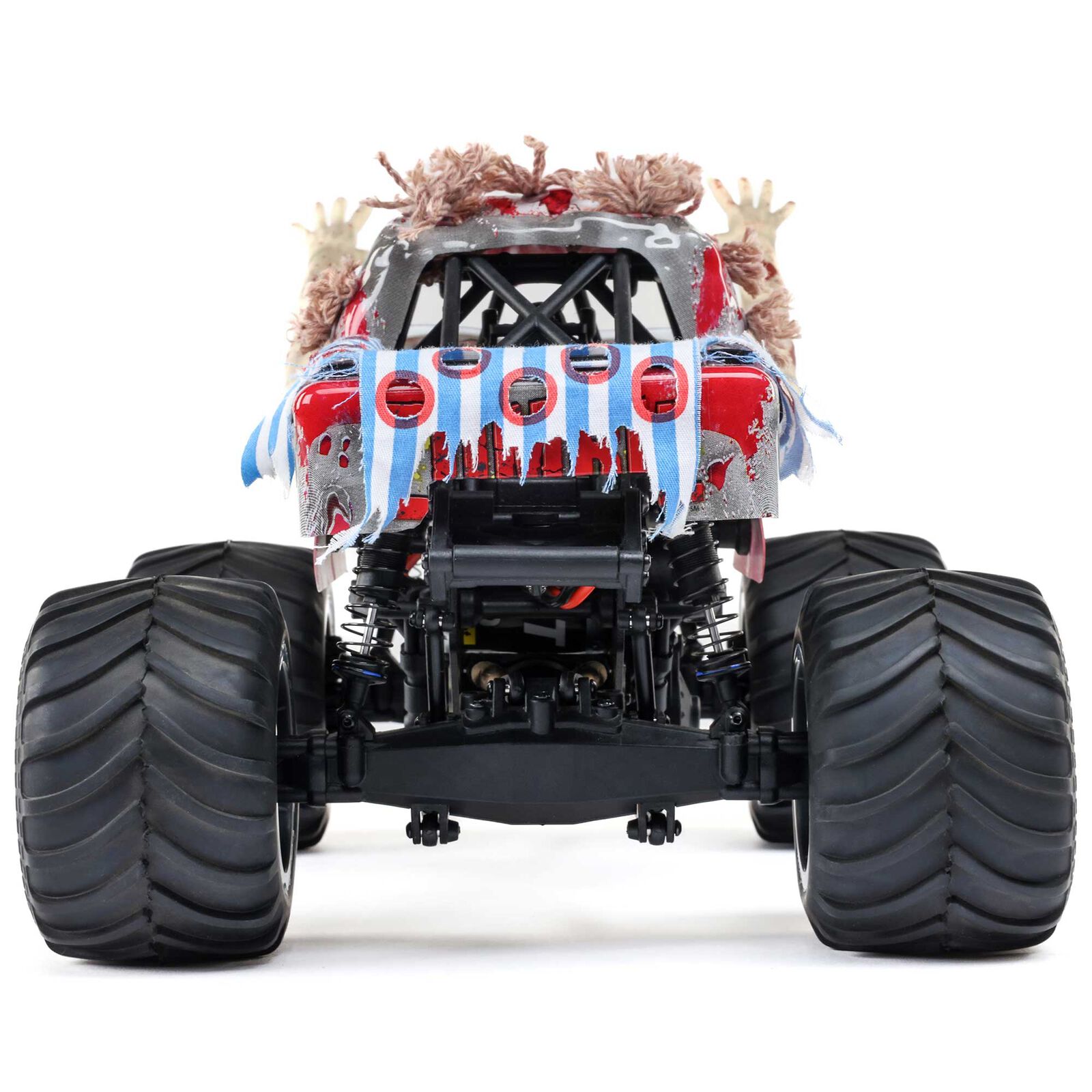 �ں߸�¨Ǽ�ۡ�Horizon Hobby �ۥ饤���󡦥ۥӡ� LOSI  1/18 Mini LMT Zombie 2S 4X4 RTR Brushed Monster Truck (Battery & Charger Included), Red��1/18 �ߥ� LMT ����� 2S 4X4 RTR �����֡�LOS01026T4��
