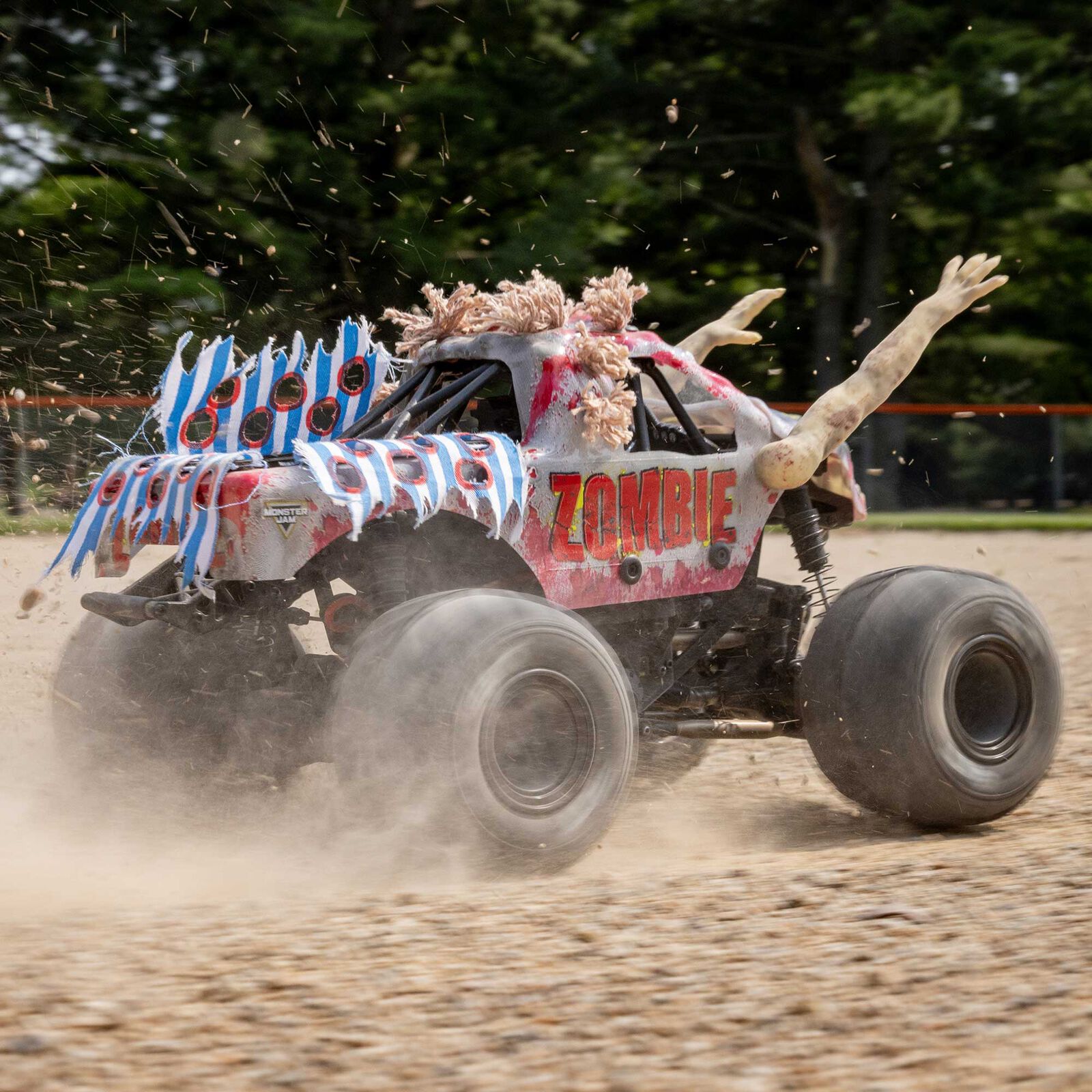 �ں߸�¨Ǽ�ۡ�Horizon Hobby �ۥ饤���󡦥ۥӡ� LOSI  1/18 Mini LMT Zombie 2S 4X4 RTR Brushed Monster Truck (Battery & Charger Included), Red��1/18 �ߥ� LMT ����� 2S 4X4 RTR �����֡�LOS01026T4��