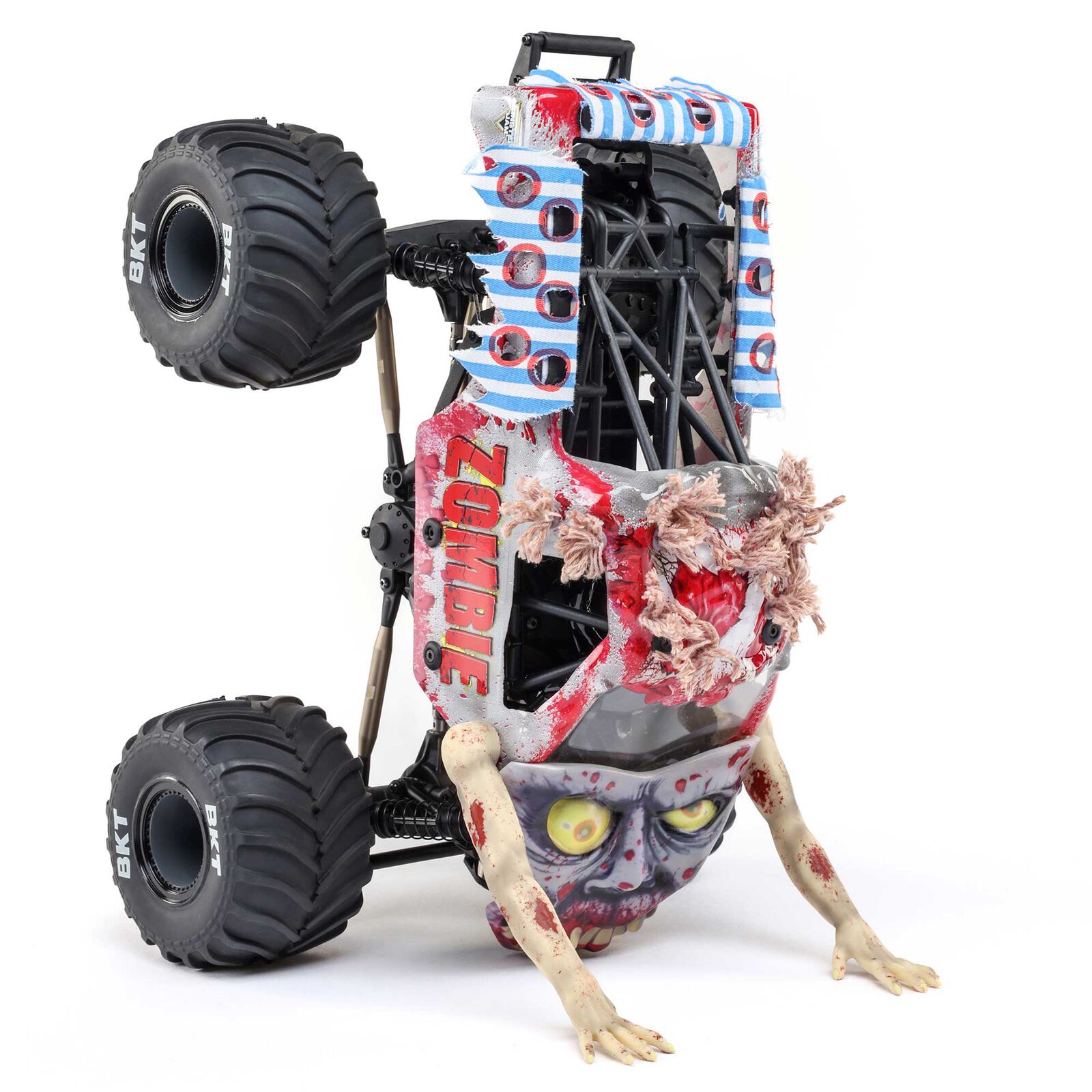 �ں߸�¨Ǽ�ۡ�Horizon Hobby �ۥ饤���󡦥ۥӡ� LOSI  1/18 Mini LMT Zombie 2S 4X4 RTR Brushed Monster Truck (Battery & Charger Included), Red��1/18 �ߥ� LMT ����� 2S 4X4 RTR �����֡�LOS01026T4��