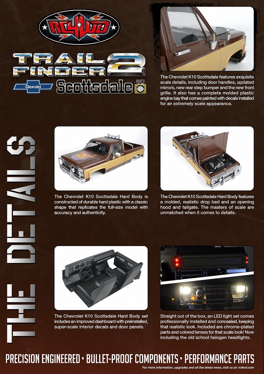 �ں߸�¨Ǽ��RC4WD Trail Finder 2 "LWB" RTR W/ Chevrolet K10 Scottsdale Hard Body Set (Scale Dept. Edition) RC4WD �ȥ쥤��ե��������2 "LWB" RTR ���ܥ졼 K10 �����åĥǡ��� �ϡ��ɥܥǥ����åȡʥ��������ǥ��  �ֹ�: Z-RTR0071