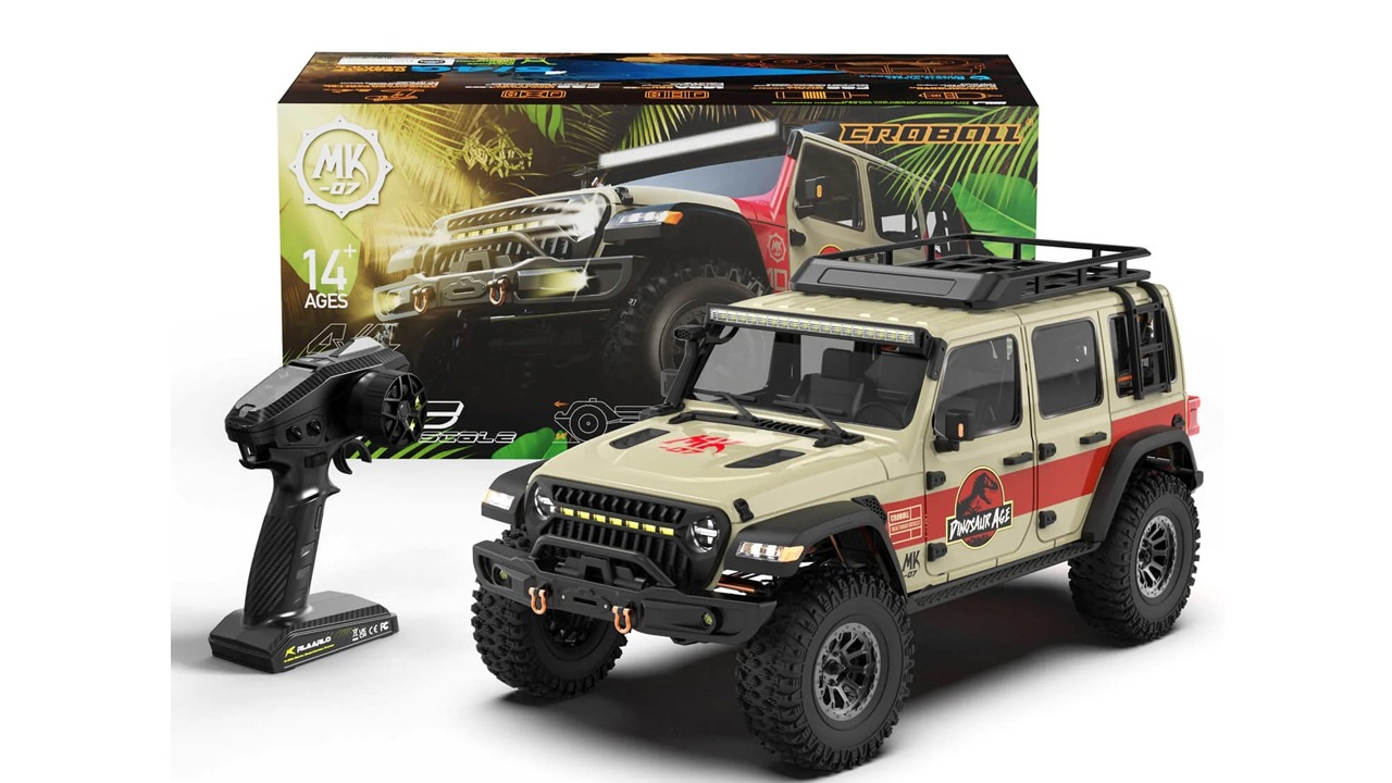 �ڼ���о��ʡۡ�1/7 Scale 4WD Brushless RC Crawler MK-07 Hand-Painted Dinosaur Themed Design �ڥ֥饷�쥹�⡼�����С������ۡڵ�Ŭǧ��ץ��ܡ����֡�MK07Z-BS