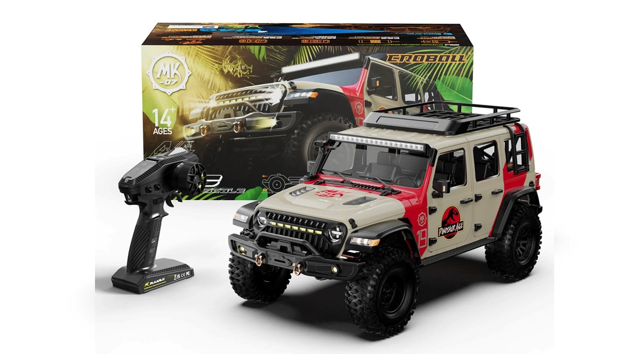V1�С������������λ��1/7 Scale 4WD Brushless RC Crawler MK-07 Hand-Painted Dinosaur Themed Design �ڥ֥饷�쥹�⡼�����С������ۡڵ�Ŭǧ��ץ��ܡ����֡�MK07J-BS