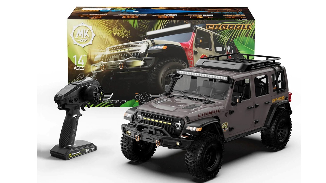 �ڼ���о��ʡۡ�1/7 Scale 4WD Brushless RC Crawler MK-07 Hand-Painted Dinosaur Themed Design �ڥ֥饷�쥹�⡼�����С������ۡڵ�Ŭǧ��ץ��ܡ����֡�MK07E-BS