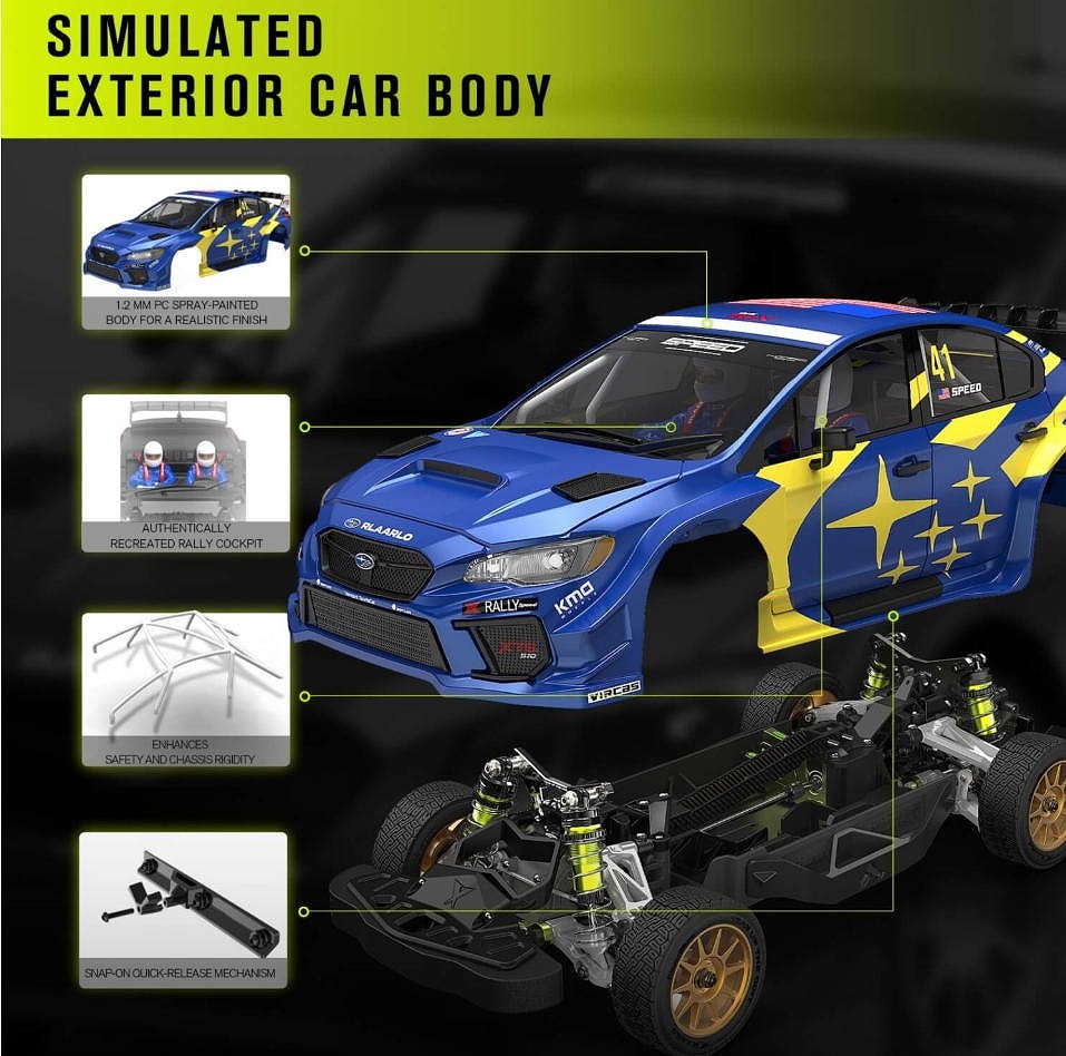 �ڼ���о��ʡ�Rlaarlo 1/10 Scale RTR 4WD Carbon Fiber Brushless RC Rally Car | XTS-S10�����֡�XTS-S10��RTR�֥饷�쥹�С������