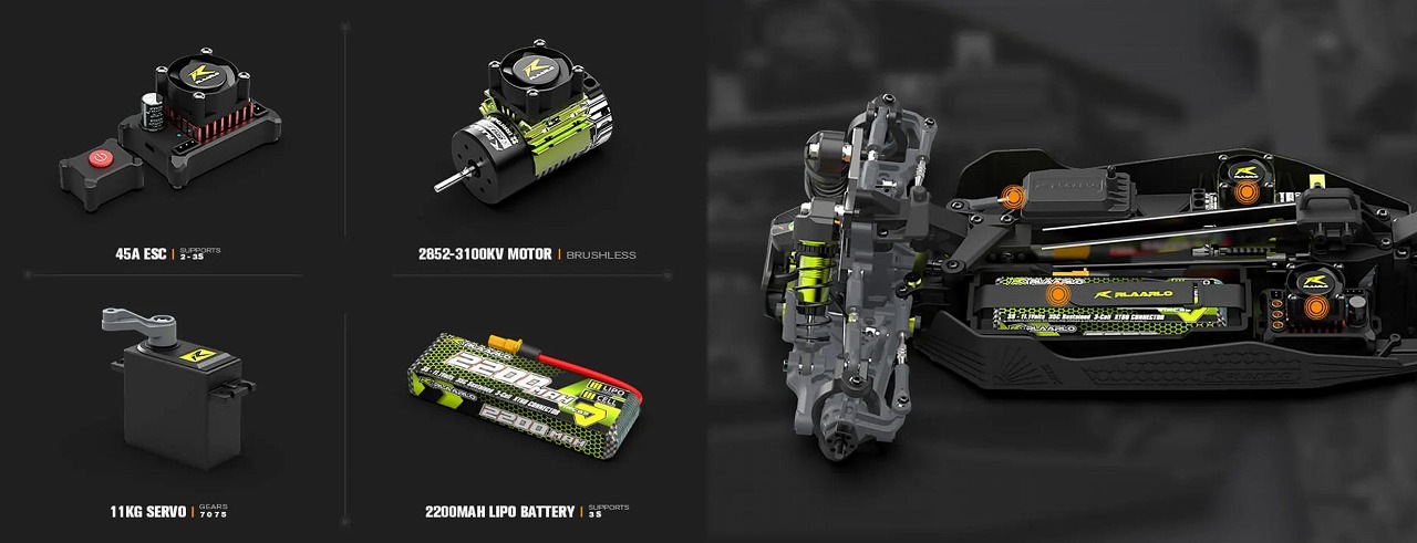 �ڼ���о��ʡ�Rlaarlo Storm Breaker 1/10 Carbon Fiber Brushless RTR 4WD Buggy | SBK10�����֡�SBK10-B-C RTR���å�