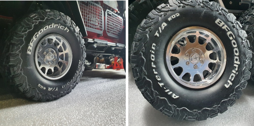 ���󤻡�H-TECH����RC 1/10 2.1inch Aluminum Metal Beadlock Wheel (HTW2.1-02)��2.1���������ߥۥ�����
