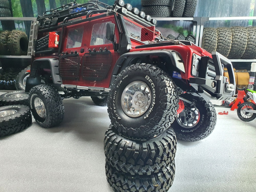 ���󤻡�H-TECH����RC 1/10 2.1inch Aluminum Metal Beadlock Wheel (HTW2.1-02)��2.1���������ߥۥ�����