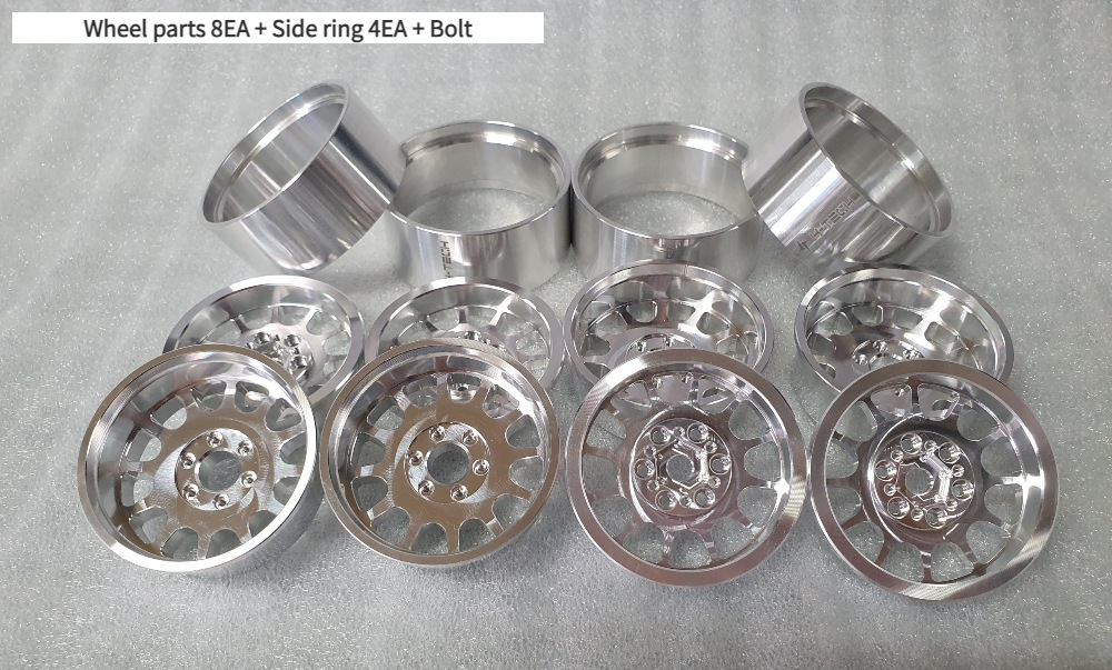 ���󤻡�H-TECH����RC 1/10 2.1inch Aluminum Metal Beadlock Wheel (HTW2.1-02)��2.1���������ߥۥ�����