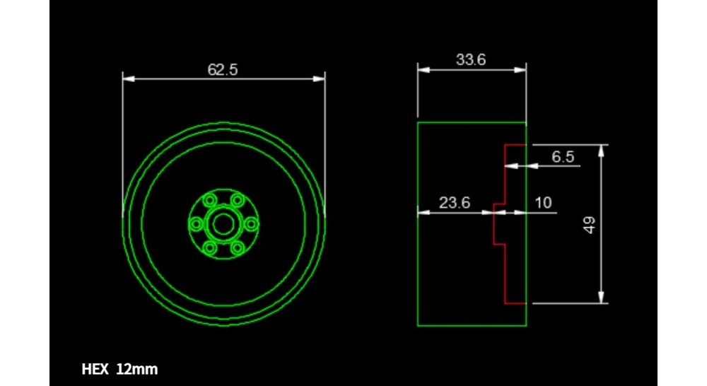 ���󤻡�H-TECH����RC 1/10 2.1inch Aluminum Metal Beadlock Wheel (HTW2.1-02)��2.1���������ߥۥ�����