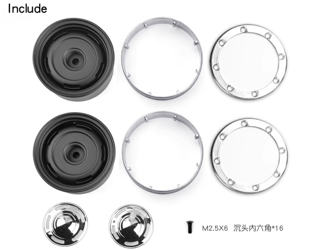 ���ʡں߸�¨Ǽ�ۡ���1���å�4�ܡ�GRC����GRC  1/10 Scale 1.9 Inch Metal Wheels #G12 White�����֡�G130LB