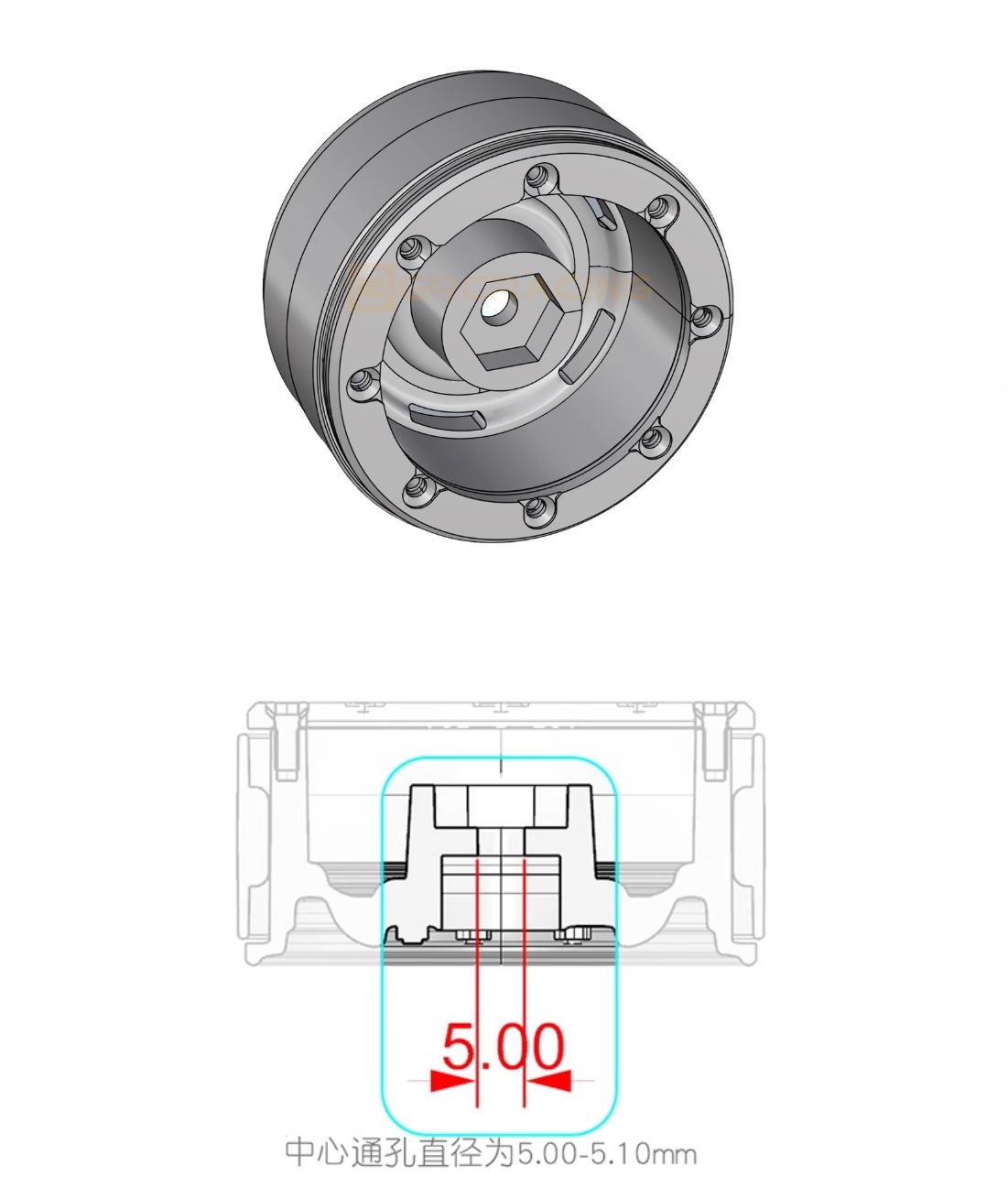 ���ʡں߸�¨Ǽ�ۡ���1���å�4�ܡ�GRC����GRC  1/10 Scale 1.9 Inch Metal Wheels #G12 White�����֡�G130LB
